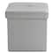 Simplify Faux Leather Folding Storage Ottoman Cube